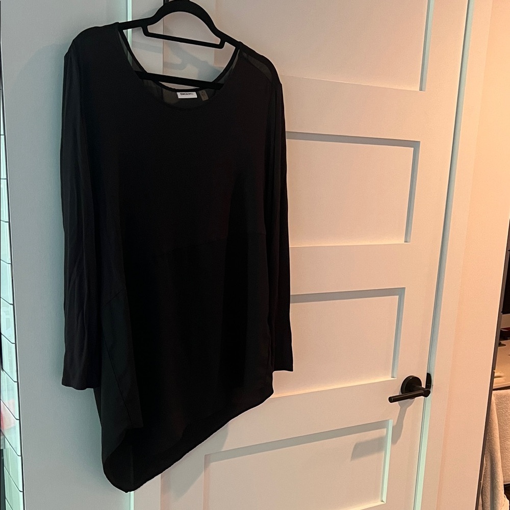 DKNYC Elegant Black Women's Tunic